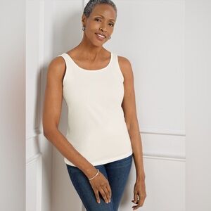 EUC Roz & Ali Ivory Cream Tank